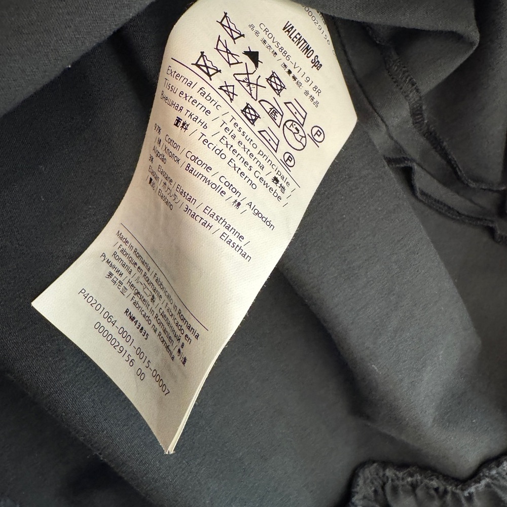 RED Valentino Black Sleeveless Dress with Ruffle - Size 6/8 - Picture 5 of 6